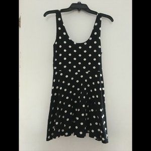 Urvana Large Black and White Polka Dot Dress